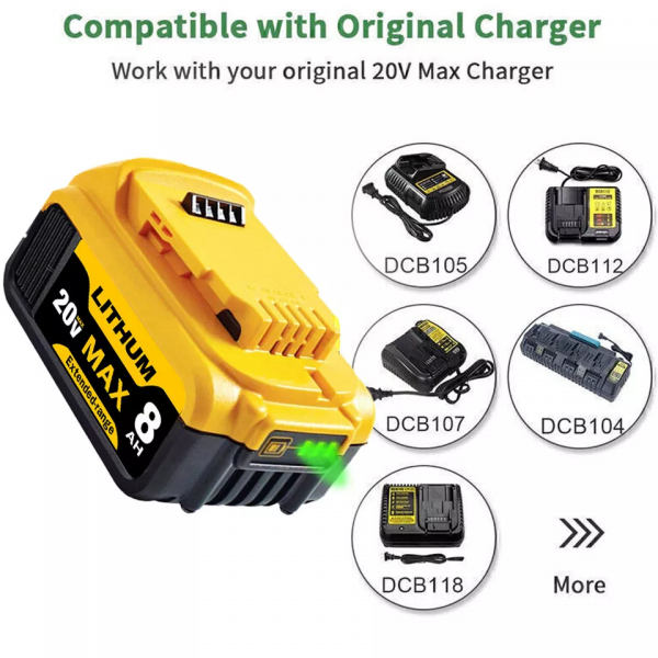 Special offer DeWALT DCB208 20V MAX* XR® 8.Ah Battery Inventory