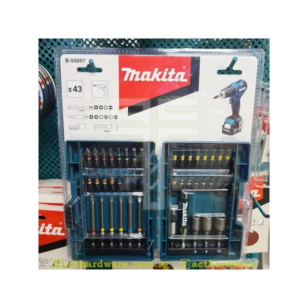 Makita B-55697, 43pcs Color Screw Bit Set