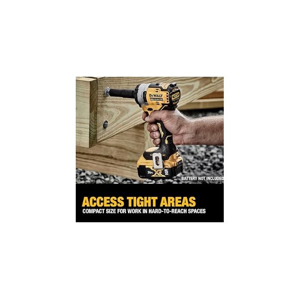 Dewalt DCF911N-B1, 20V Cordless 1/2″ Impact Wrench With Hog Ring Anvil (BARE TOOL), DCF911N